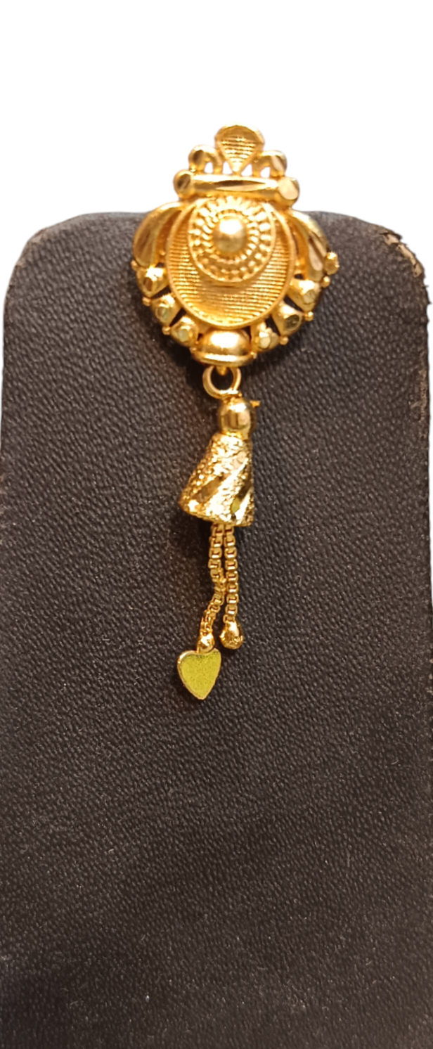 Nari Nakhre Gold-Plated Designer Mangalsutra with Matching Earrings Set