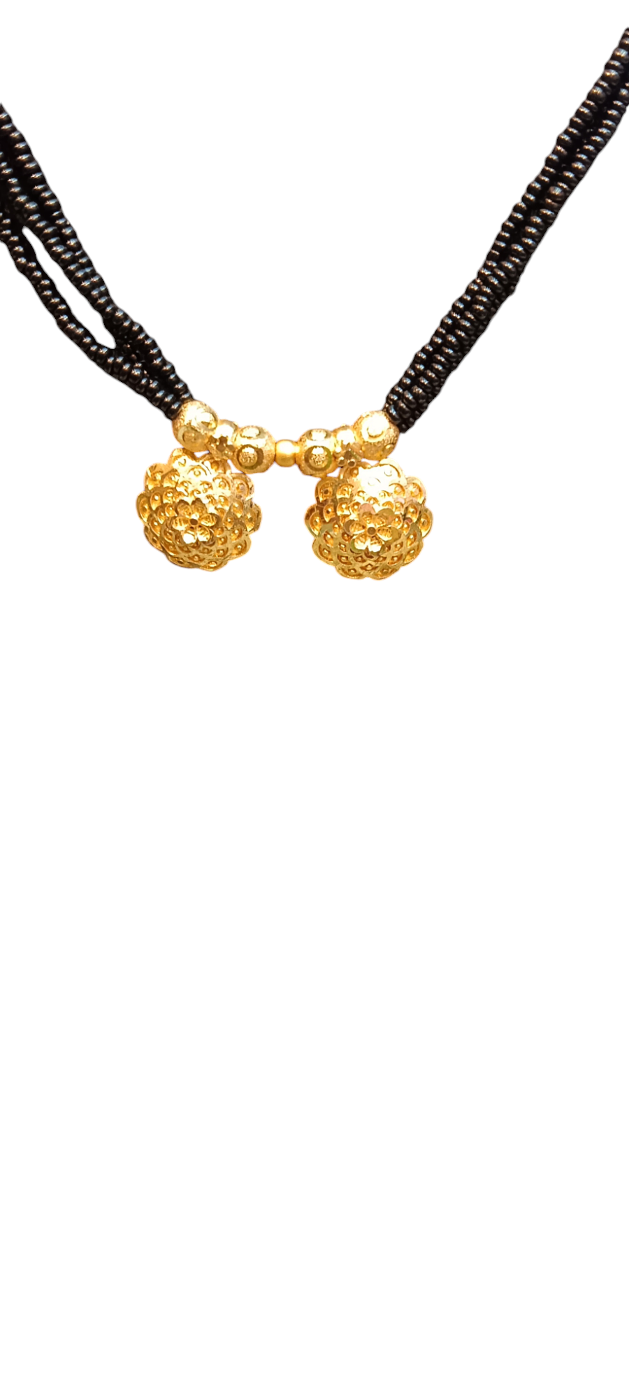 Nari Nakhre Gold-Plated Designer Mangalsutra with Matching Earrings Set