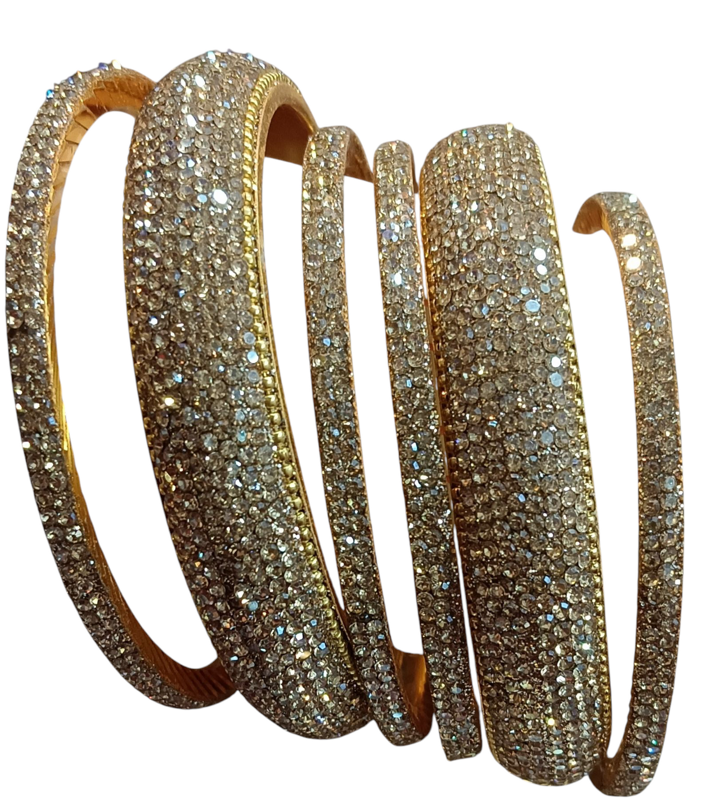 Nari Nakhre Gold Kada/Bangles Set of 6 (Elegant Design)