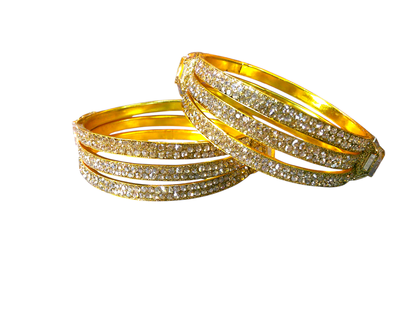 Nari Nakhre Jaipuri Brass Kada/Bracelet Set (Set of 2)