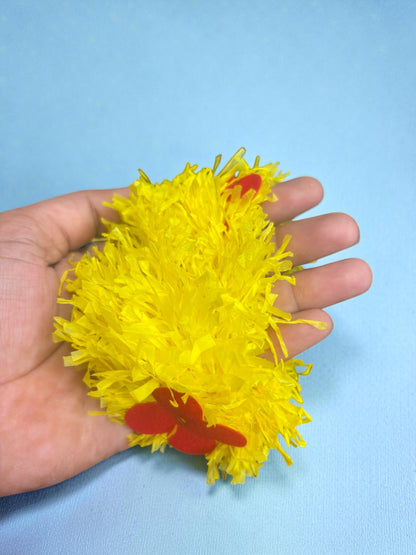 Nari Nakhre Traditional Indian Style Hair Accessory: Black Bun with Yellow Flower Gajra