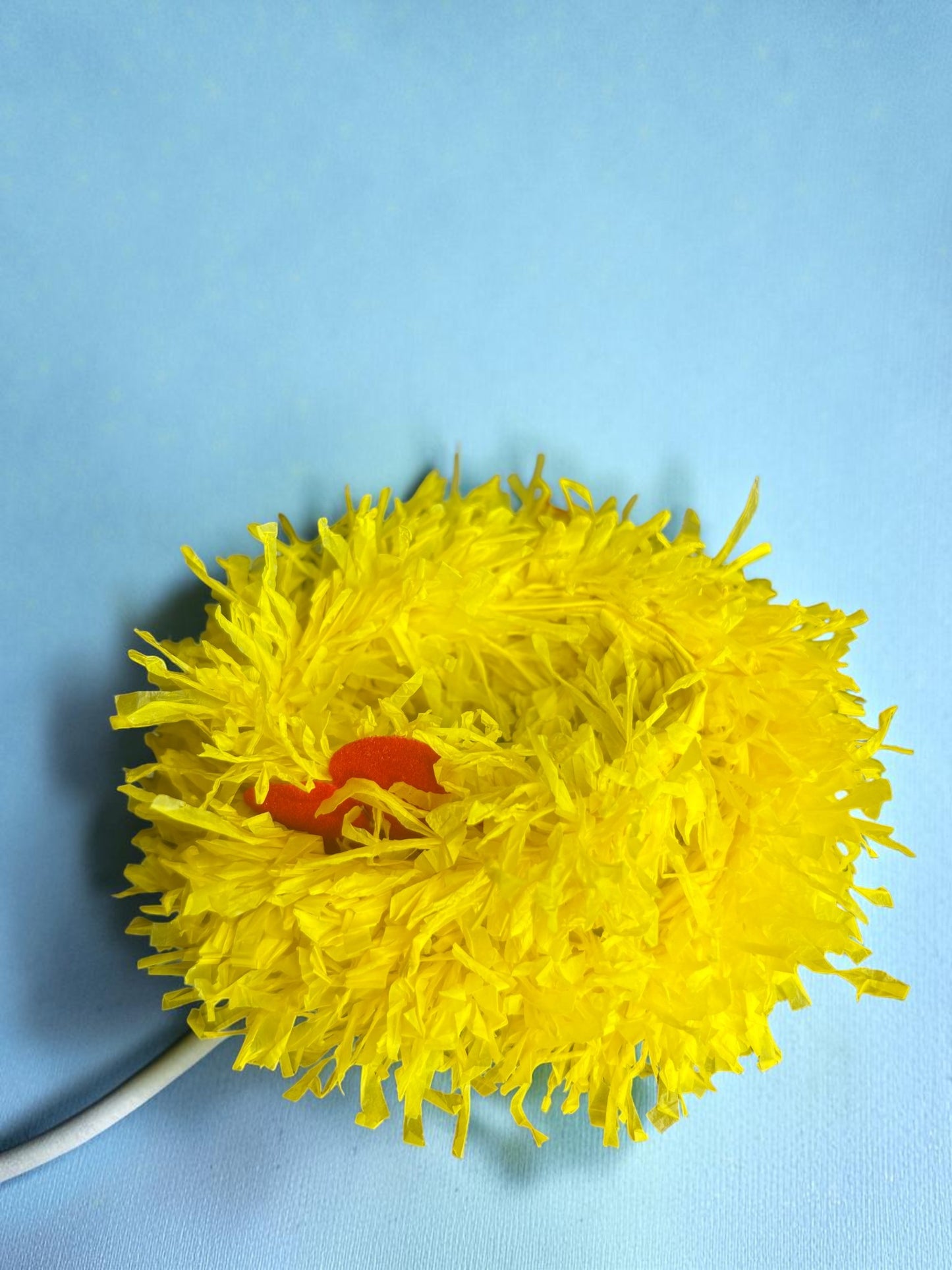 Nari Nakhre Traditional Indian Style Hair Accessory: Black Bun with Yellow Flower Gajra