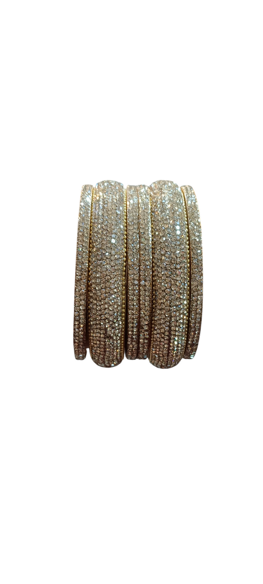 Nari Nakhre Gold Kada/Bangles Set of 6 (Elegant Design)
