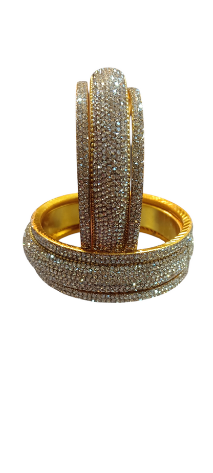 Nari Nakhre Gold Kada/Bangles Set of 6 (Elegant Design)